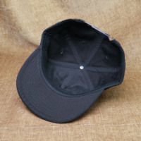 Casquette de baseball ajustable à 5 panneaux en pur coton à visière courte avec broderie personnalisée du logo de la marque