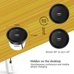 Increíbles Dispositivos y Tecnología 2024, Cargador Inalámbrico Integrado en Mesa, Muebles con Carga USB, Consola de Carga para Escritorio de Oficina - Product Image 5