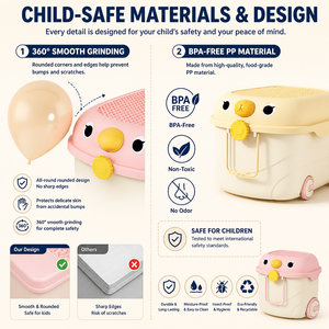 Boîte à jouets mignonne pour enfants, organisateur de rangement, grands organisateurs de jouets et bac de rangement, <span class=keywords><strong>coffre</strong></span> à jouets avec roues pour salle de jeux de pépinière - Product Image 4