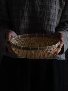 Deep Bamboo Colander Handmade Kitchen Strainer Natural Bamboo <b>Basket</b> Washing <b>Draining</b> Bowl OEM Supplier Vietnam - Product Image 2