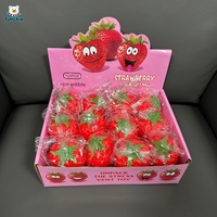 Juguete Antiestrés de Malta Suave con Forma de Fresa de Levantamiento Lento, el Más Vendido, al por Mayor, Simulación de Fruta, para Aliviar el Estrés, Juguetes Sensoriales TX