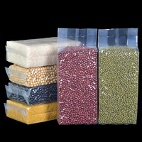 0.25-5KG Sacs d'emballage de riz personnalisés Sac sous vide en brique de riz PA/PE transparent