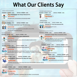 กระเป๋าใส่โทรศัพท์มือถืออเนกประสงค์กันน้ำ, ใหม่กระเป๋า IPX8หน้าจอสัมผัสกันน้ำกันน้ำได้ถุงใส่โทรศัพท์ชายหาดว่ายน้ำ - Product Image 6