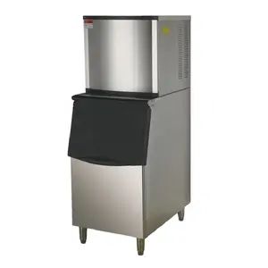 Thương mại Ice Maker Máy 300lbs/24h với lưu trữ lớn bin làm mát không khí tự làm sạch Cube Ice làm cho nhà hàng thanh