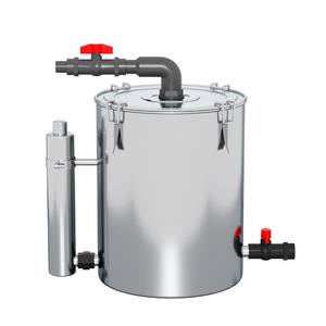 Stainless Steel Water Purification Filter Bucket For <b>Fish</b> Pond Outdoor Aquaculture With Activated Carbon Filtration System - Product Image 1