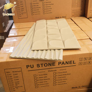 Pietra artificiale pietra sintetica pietra sintetica impiallacciatura parete pannello impermeabile 20mm facciata PU rivestimento esterno - Product Image 6