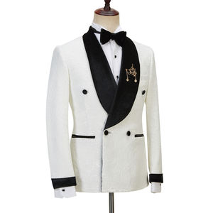 C-D-G Latest <strong>Coat</strong> Design Men Suits Tailor-Made Tuxedo 4 Pieces Blazer <strong>Velvet</strong> Lapel Wedding Party Groom Costume Homme - Product Image 4