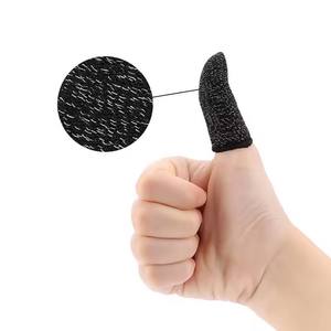 2 <span class=keywords><strong>Finger</strong></span> Antislip Schweiß feste <span class=keywords><strong>Finger</strong></span> hülle Smartphone Touchscreen Daumen abdeckung Gaming <span class=keywords><strong>Finger</strong></span> handschuhe für Spiele - Product Image 2