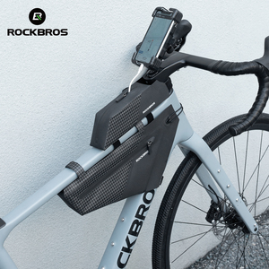 <span class=keywords><strong>ROCKBROS</strong></span> 防水自行车上管包、骑行车架手机包、公路车和山地车车座包 - Product Image 1