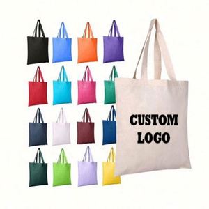 Bolsa de Mano de Lona de Algodón Ecológica de Diseño al por Mayor, Bolsa de Compras Reutilizable con Logotipo Personalizado y MOQ Bajo - Product Image 5