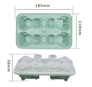 Moule à glaçons en silicone en forme de chat, réutilisable, facile à démouler, glaçons en forme de chat pour cocktails, boissons, desserts - Product Image 2