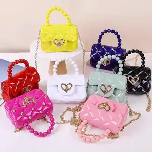 Summer Bags 2022 Candy Kids Crossbody Handbags Luxury Designer Mini PVC Jelly Purses and Bags