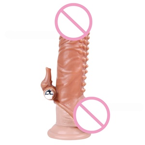Condón Reutilizable Texturizado con Cuentas, Extensor <span class=keywords><strong>de</strong></span> Pene, Funda para Pene, Anillo para Pene, Dildo, Juguetes Sexuales para Hombres - Product Image 3