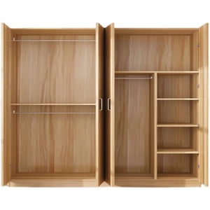 Armoire à portes battantes, armoire de rangement pour chambre à coucher, gain de place, polyvalente pour adultes, enfants, animaux domestiques, bébés, personnes âgées - Product Image 3