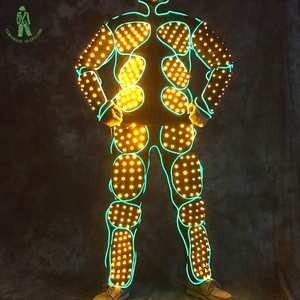 Vêtements électro-lumineux LED éclairage costume pour Club scène spectacle danseur porter Performance accessoires lumières Led Costumes de danse - Product Image 4