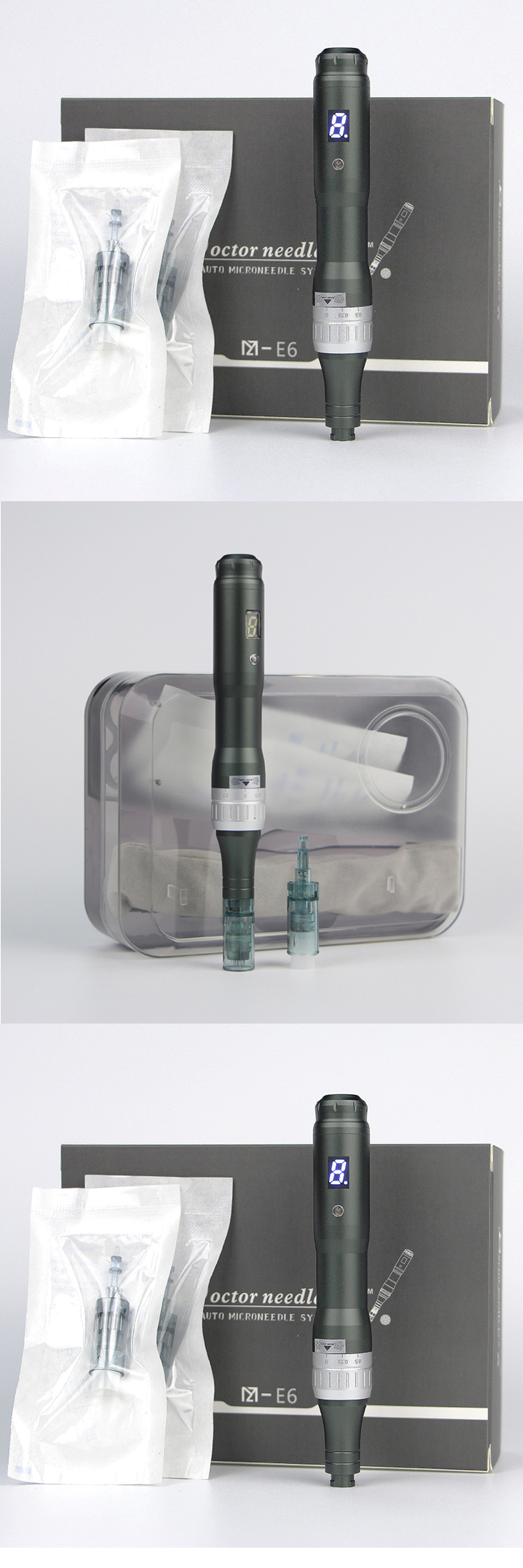 2022 New Arrival Portable Derma Pen Microneedle Device Dr Pen E6 Nano Microneedle Pen