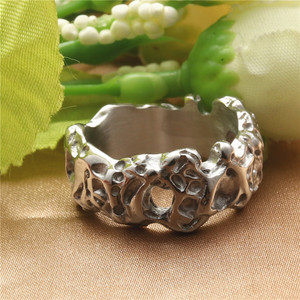 yunnique <b>Titanium</b> Steel Spike <b>Ring</b> Silver Unisex Fashion Jewelry Gift - Product Image 2