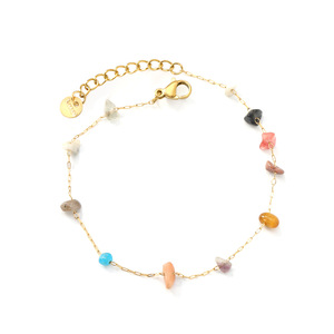 Colorful Stone <b>Bracelet</b> For Women Irregular Geometric Zinc Alloy Jewelry Fashion <b>Beaded</b> <b>Bracelets</b> - Product Image 5