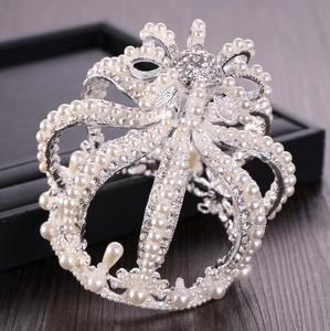 Kaimei Rhinestone della perla di Lusso Gioielli Da <span class=keywords><strong>Sposa</strong></span> di Cristallo D'argento Corona Diademi Dichiarazione pageant corone <span class=keywords><strong>Per</strong></span> La <span class=keywords><strong>Sposa</strong></span> <span class=keywords><strong>Accessori</strong></span> <span class=keywords><strong>Per</strong></span> <span class=keywords><strong>Capelli</strong></span> - Product Image 2