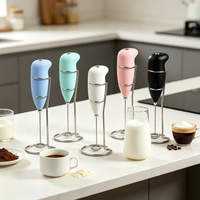 NEWELL Batteur à crème électrique réglable, fouet manuel ergonomique, fonctionnement silencieux, gadget pour créer une micro-mousse riche pour la pâtisserie maison