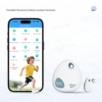 Localizador GPS Portátil con Llamada Bidireccional, SOS, Alarma de Batería Baja, Vibración, Geocerca, Multiposicionamiento y Rastreo en Tiempo Real para Niños