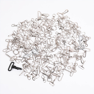 Hebilla de clip metálica con forma de 8, duradera, para joyería, cortinas, llaveros y accesorios - Product Image 1