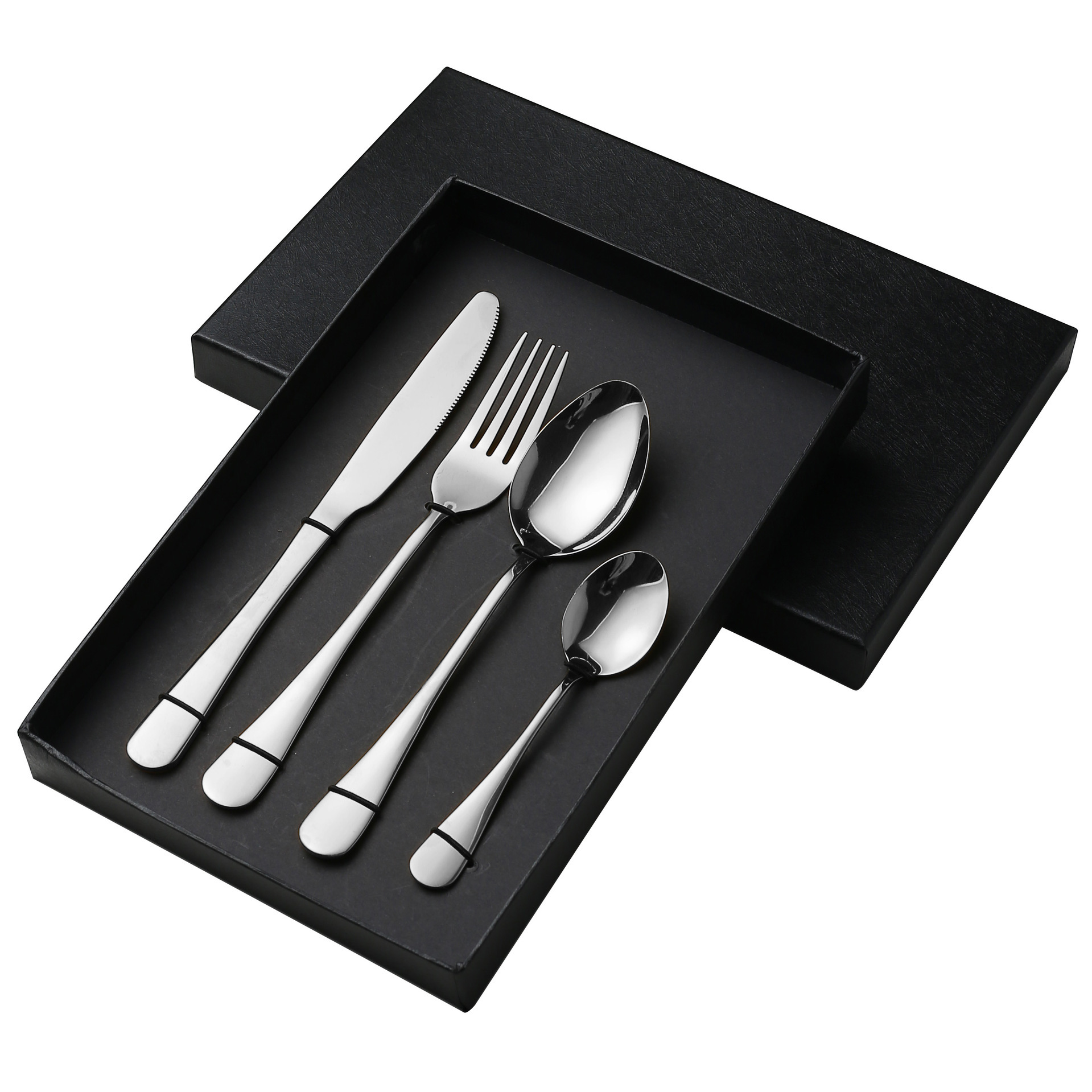 Black box set of four [silver]]
