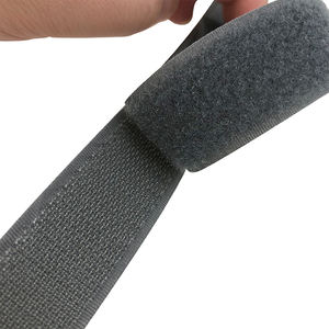 Cinta de Velcro Autoadhesiva de Nailon Ecológica de Buena Calidad para Prendas de Vestir, Lavable, Gris, 20 mm, Ultrafina, para Coser - Product Image 2