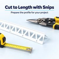 Profilés d'angle en PVC, profilés muraux en PVC, protection d'angle