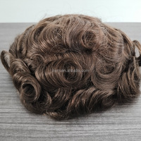 Prothèse capillaire en dentelle pour hommes, stock important, ligne de cheveux indétectable, système capillaire respirant pour hommes 8 x 10