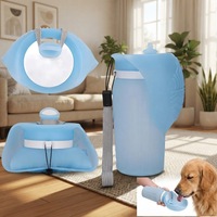 Bouteille d'eau pliable en silicone portable de 620 ml, légère, pour animaux de compagnie, distributeur d'eau pour chien, voyage en plein air