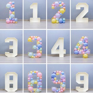 <strong>Large</strong> Marquee Light up <strong>Numbers</strong> Mosaic Balloons Frame Pre-Cut Thick Frame <strong>Foam</strong> Cardboard <strong>Numbers</strong> for Party Decoration Birthday - Product Image 6