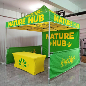 Tente de stand portable personnalisée pliable pour événements, impression de marque, vente de nourriture, fête, salon professionnel, auvent extérieur, tente pop-up - Product Image 4