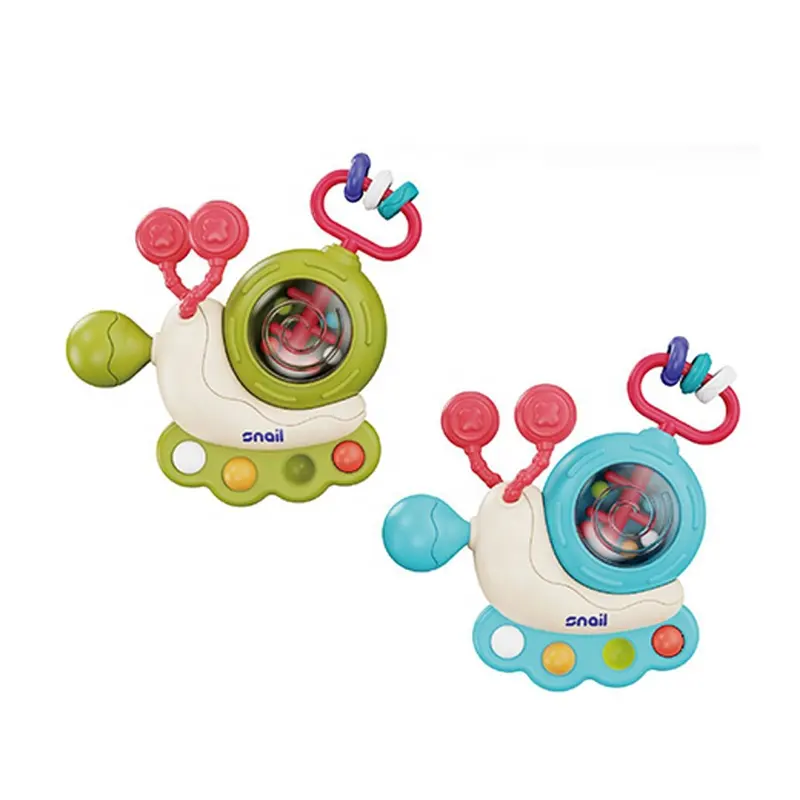 नवजात शिशु संवेदी रैटल शिशु चबाने वाले खिलौने घोंघा शुरुआती मोंटेसरी सीखने वाले विकासात्मक खिलौने बच्चे के लिए