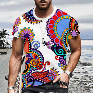 T-Shirt Homme Design Simple 100% Polyester 180g Tricoté Style Hip Hop <span class=keywords><strong>Grande</strong></span> <span class=keywords><strong>Taille</strong></span> XXL Motif Imprimé 3D Court pour Homme - Product Image 3