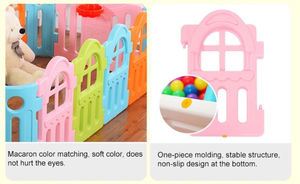 Anti-estática juegos niño interior parque con bebé juego cerca de esgrima - Product Image 5