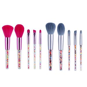 HQ Mixed Proc Discount 5pcs Portable Pink Makeup Brush Set Candy Granules Mini Powder Blush for Face Cute <b>Gift</b> for Girls - Product Image 1