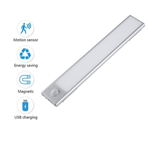 EGH Indoor Ultra-Thin <b>LED</b> Cabinet <b>Lights</b> USB Rechargeable Wireless Motion Sensor Segmented Control Smart ABS Lamp for Room Use - Product Image 5