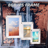 Lecteur vidéo Lcd à piles de vente chaude 5 7 cadre numérique de cadre acrylique de 10 pouces avec la fonction de boucle vidéo