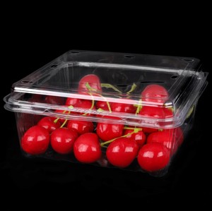 Bán Buôn Trái Cây Pet Bao Bì Nhựa Hộp Dùng Một Lần Trong Suốt Cherry Hiển Thị Vỏ Sò Vỉ Hộp Trái Cây Hộp Bao Bì - Product Image 4