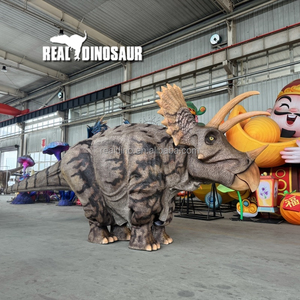 Costume de <span class=keywords><strong>dinosaure</strong></span> réaliste Triceratops pour adulte, imperméable, en métal, pour usage intérieur - Product Image 6