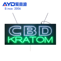 Panneaux LED Publicitaires DELTA-8 à Prix Bas, Fins et Légers, pour Salons de Beauté, Ongleries, et Magasins de CBD (Neon RGB)