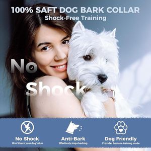 फैक्टरी थोक हानिरहित छाल नियंत्रण वाटरप्रूफ एंटी बार्क कॉलर छोटे और मध्यम कुत्तों के लिए कोई झटका नहीं - Product Image 3