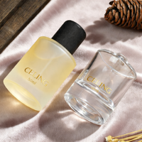 Flacon de parfum en verre de luxe avec pulvérisateur, 30ML 50ML 100ML, nouveau design avec couvercle sphérique et boîte