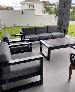 Canapé d'extérieur en acier inoxydable imperméable et crème solaire pour chambre ensoleillée, terrasse, jardin, hôtel, vente à chaud - Product Image 3