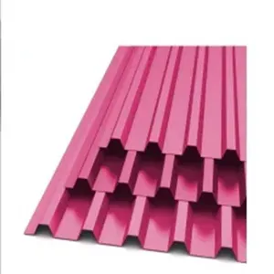 PPGI Corrugated Galvanized Steel Sheet Tile Dx51d SPCC Bwg30 PVDF Ral Red Blue Green Color Building Material Roofing Sheet
