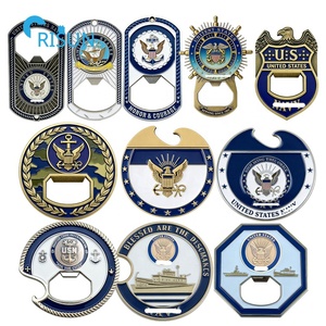 Porte-monnaie commémoratif en métal personnalisé pour les forces de l'USAF, de la USMC et de la USN, avec ouvre-bouteille, pour les vétérans - Product Image 5