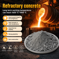 Béton réfractaire coulable haute température, haute résistance, résistant à la chaleur pour fournaux de fabrication d'acier, fours et lades