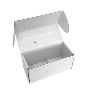 Özel Gümüş Varak Baskılı Logolu Geri Dönüşümlü Katlanır Oluklu Mukavva Kargo Kutusu (Güzellik/Kıyafet Paketleme İçin) - Product Image 2