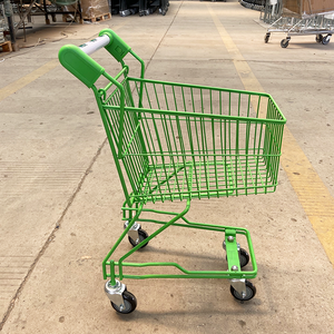 어린이를위한 다채로운 미니 금속 손 쇼핑 카트 어린이 레드 쇼핑 장난감 트롤리 - Product Image 2